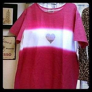 Ladies size 1X tee shirts hot pink by YS sport